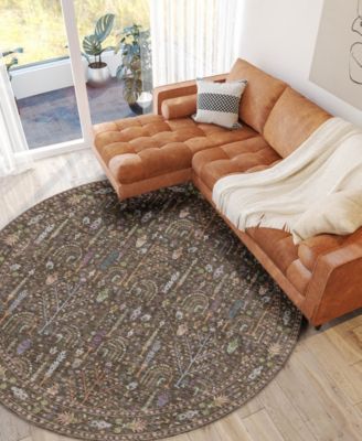 Hatay Washable HY5 8'x8' Round Area Rug