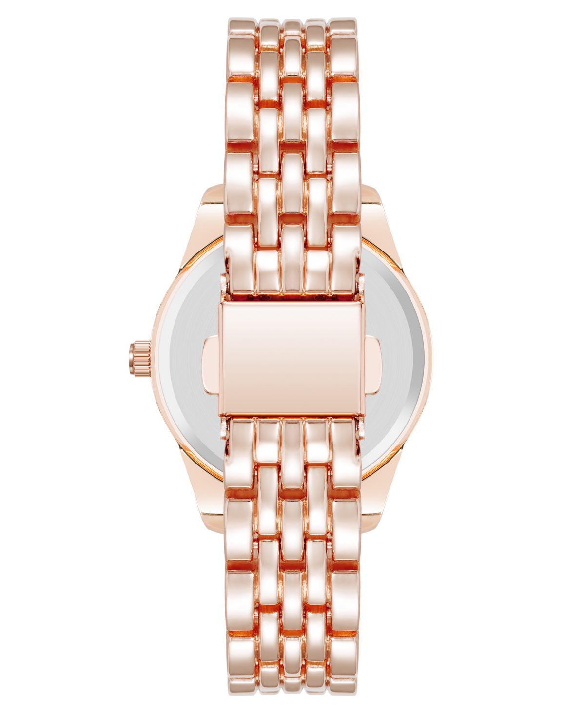 Anne Klein Women's Quartz RoundCoin Edge Rose Gold-Tone Alloy Metal Watch, - Navy/Rose Gold-Tone
