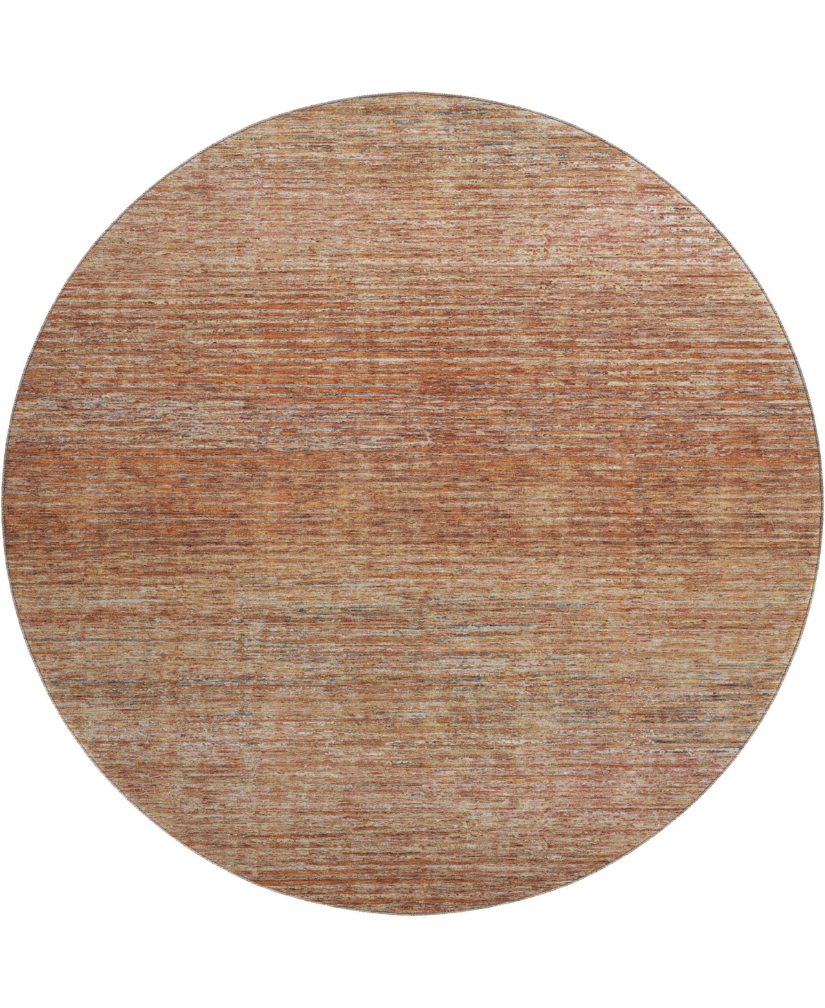 Dalyn Trevi Washable Tv1 8'x8' Round Area Rug In Copper