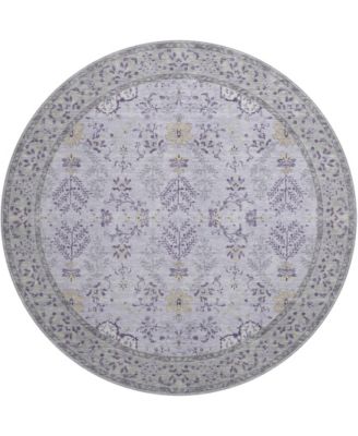 Hatay Washable HY9 8'x8' Round Area Rug
