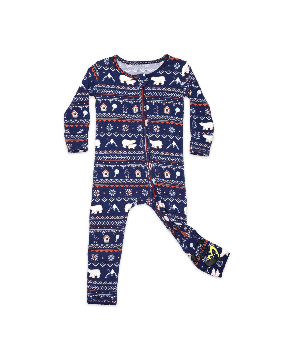 Bellabu Bear Baby Unisex Baby Polar Isle Blue Convertible Footie