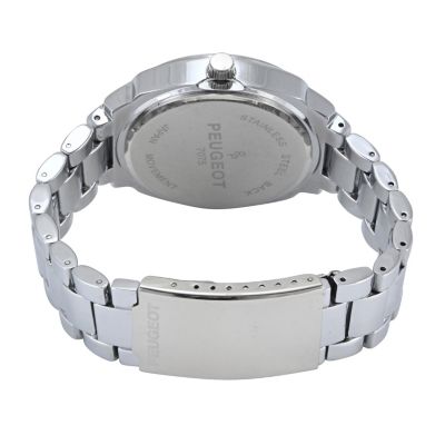 Women's 40mm Blue Face Boyfriend Bracelet Watch with Crystal Bezel