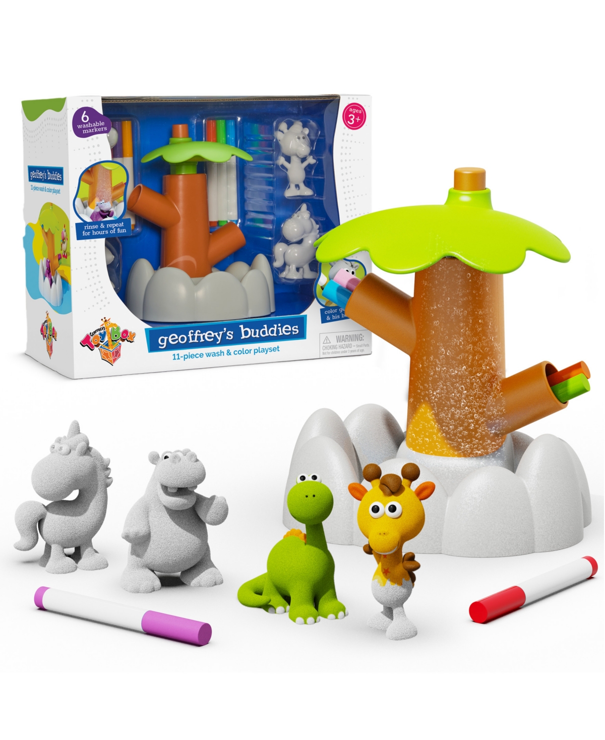 Geoffrey's Toy Box Buddies Wash Color Playset In No Color