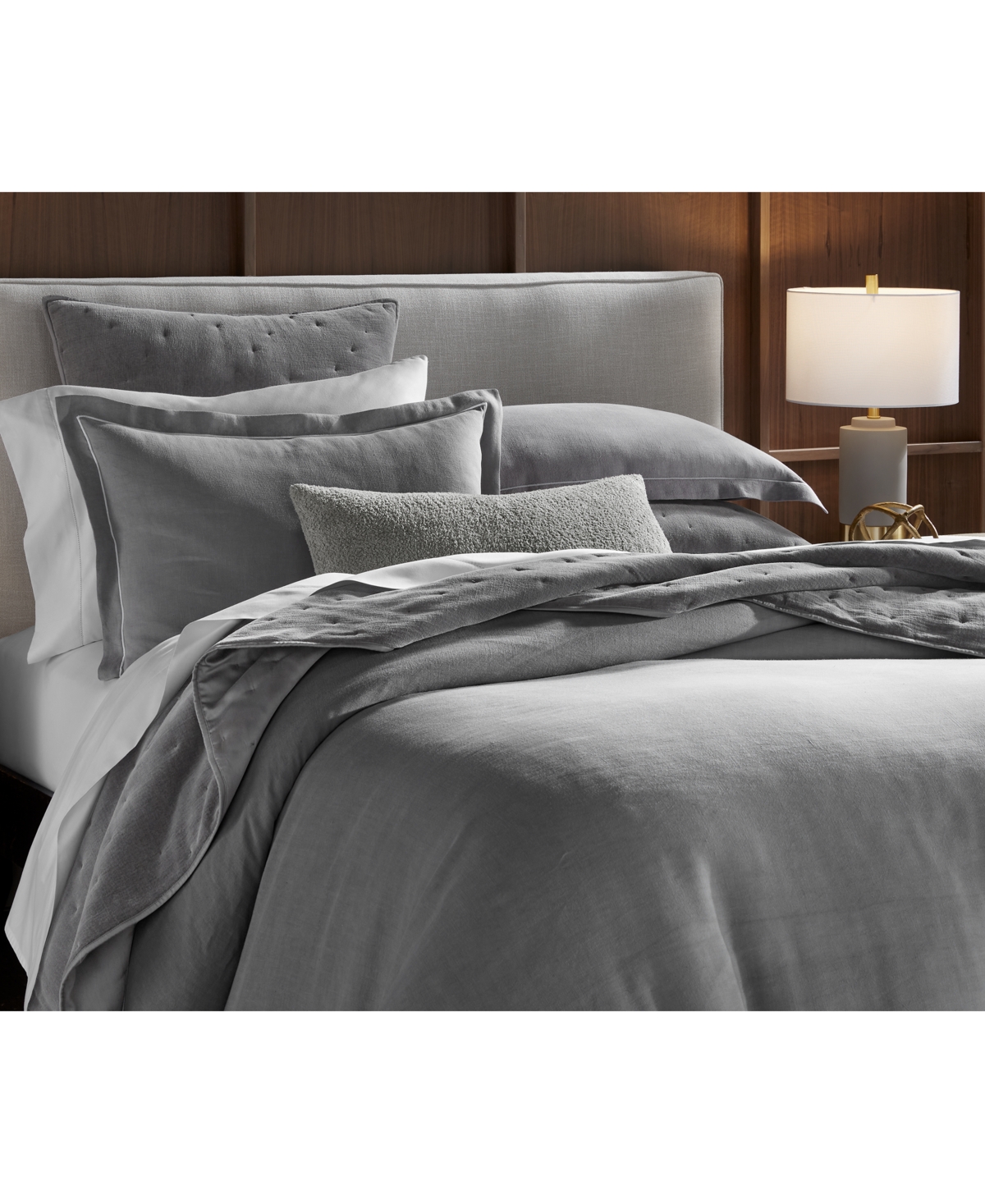 HOTEL COLLECTION LINEN/MODAL BLEND 3-PC. COMFORTER SET, KING, EXCLUSIVELY AT MACY'S 