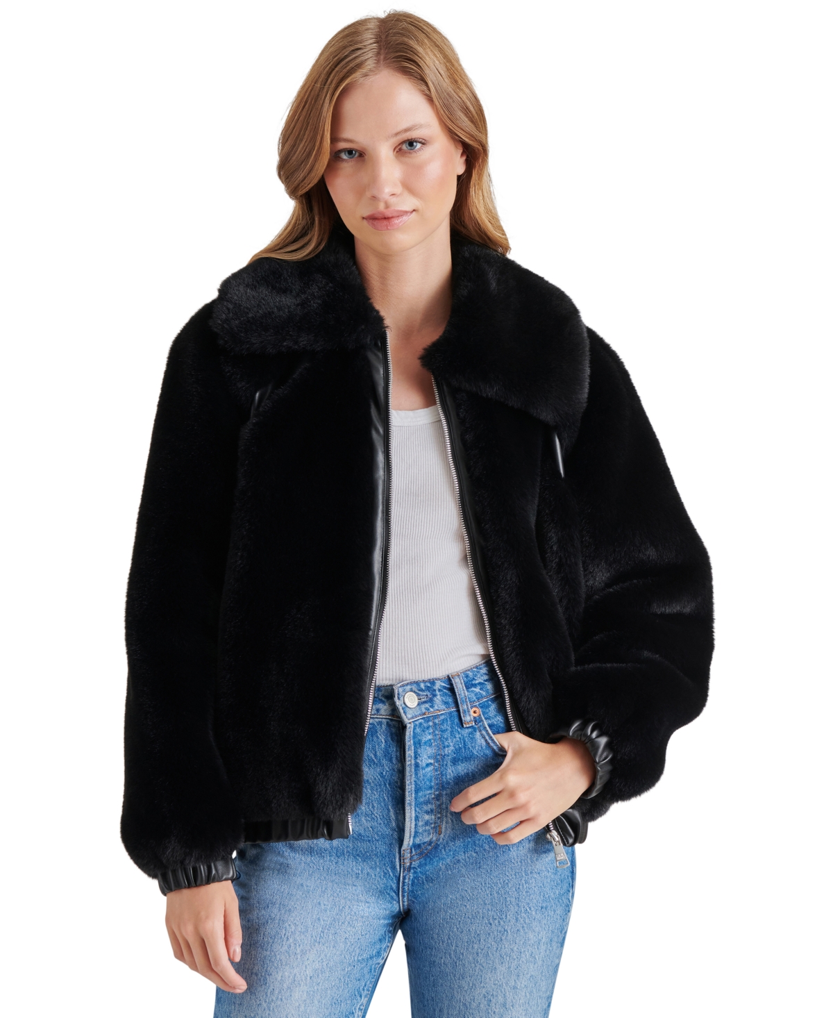 Steve Madden Women's Zephrine Faux-Fur Jacket