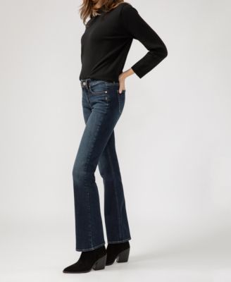 Women's Suki Mid Rise Curvy Fit Slim Bootcut Jeans