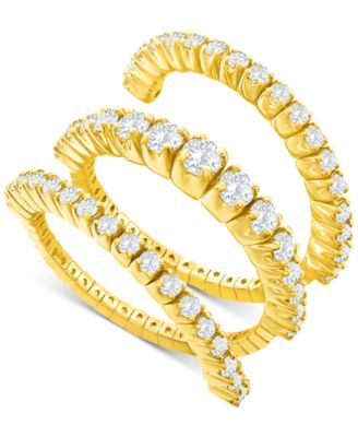 Macy's - Diamond Wrap Coil Statement Ring (1-1/2 ct. t.w.) in 14k Gold