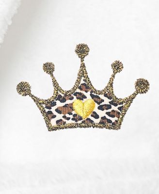 Kids Cheetah Crown Super Plush Double Brushed Hooded Bathrobe