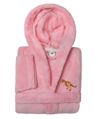 Kids Dino Super Plush Double Brushed Hooded Bathrobe