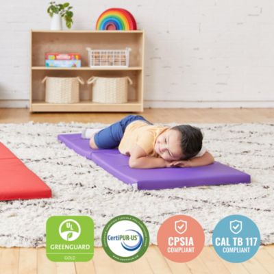 SoftZone Folding Rainbow Rest Mats, Assorted, 5-Piece