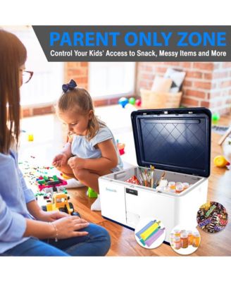 Security Locking Storage Container Bin, 21 Gallon Capacity