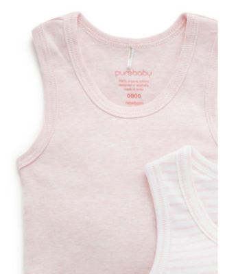 Baby Girls Rib Bodysuit 2 pack