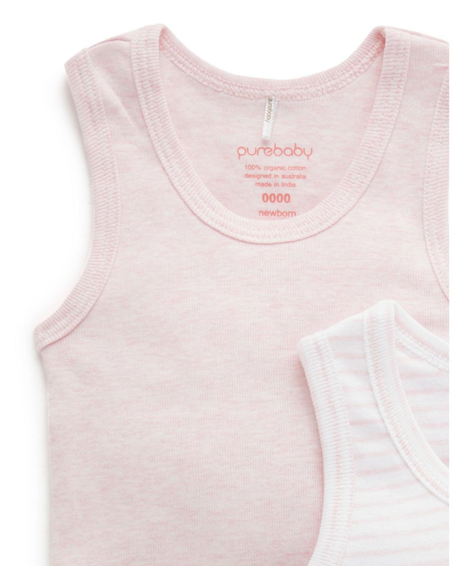 Baby Girls Rib Bodysuit 2 pack