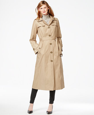 London Fog Classic Maxi Trench Coat - Coats - Women - Macy's