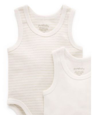 Baby Boy and Baby Girl Rib Bodysuit 2 pack