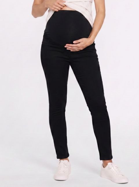 Женские джинсы Motherhood Maternity Maternity Motherhood Secret Fit Over the Belly Ankle Length Skinny, цвет: Чёрный