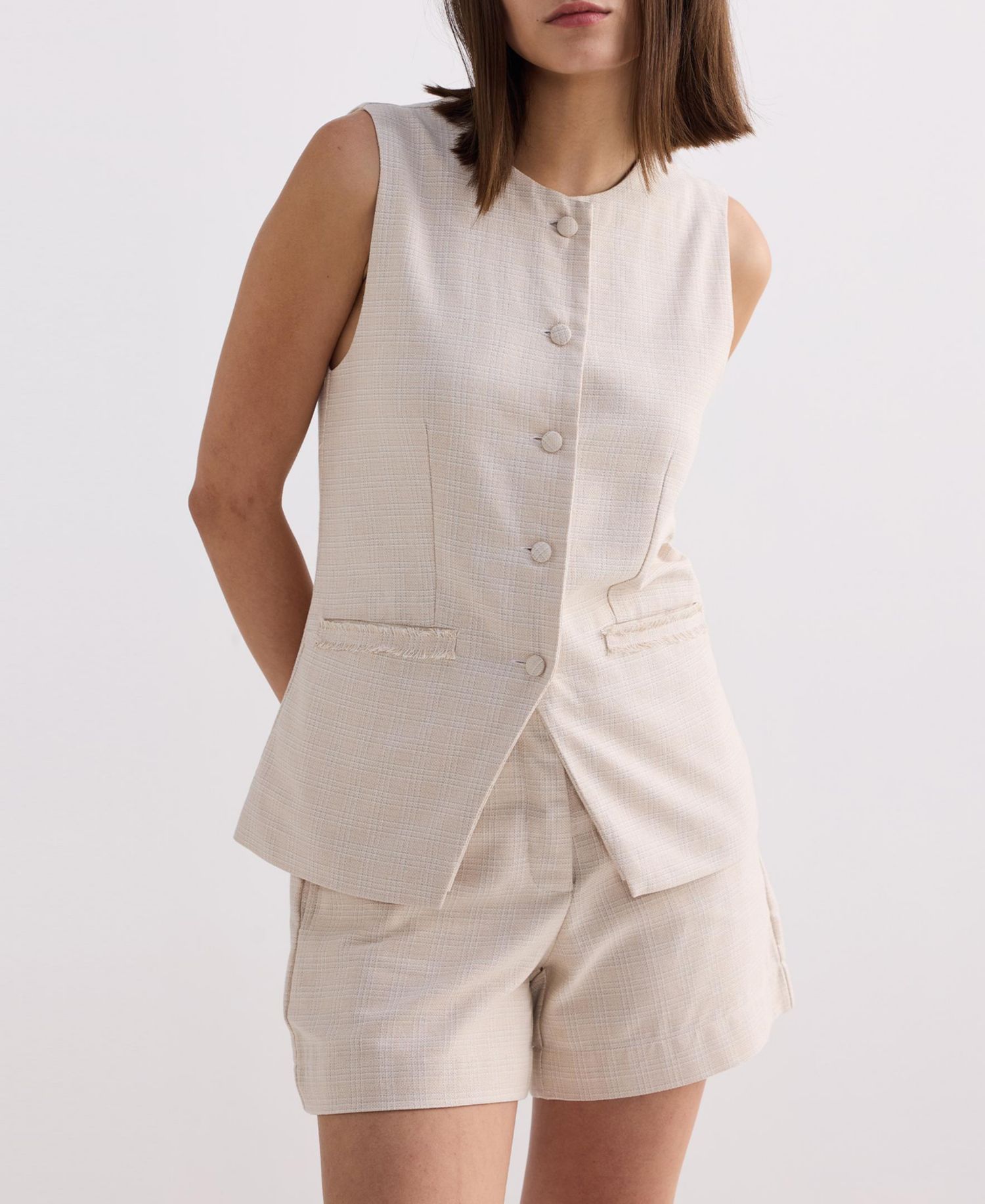Women's Cotton Tweed Shorts