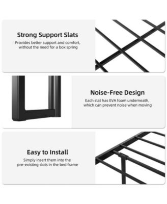 King Size Led Bed Frame with Headboard and 2 Storage Drawers, Upholstered Platform Bed with Charging Station, No Box Spring Needed