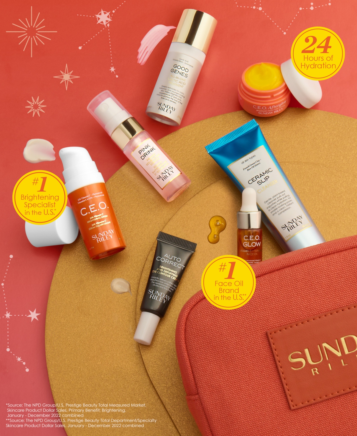 Sunday Riley 8-pc. Mini Wake Up With Me Skincare Set In No Color