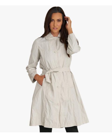 Женские куртки Stella Carakasi Women's Belted Water-Resistant Button Front Trench Coat