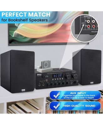 Stereo Amplifier Audio Receiver Sound System With Bluetooth Wireless Streaming, MP3/USB/SD/AUX/FM Radio, 300 Watt