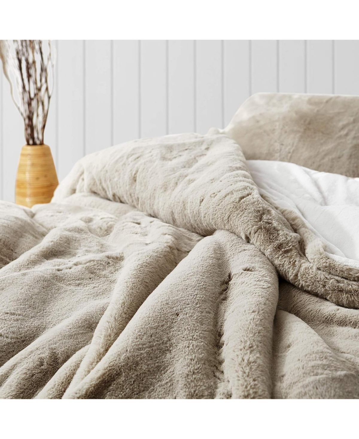 Coma Inducer Oversized Twin Comforter Set - Chunky Bunny - Stone Taupe