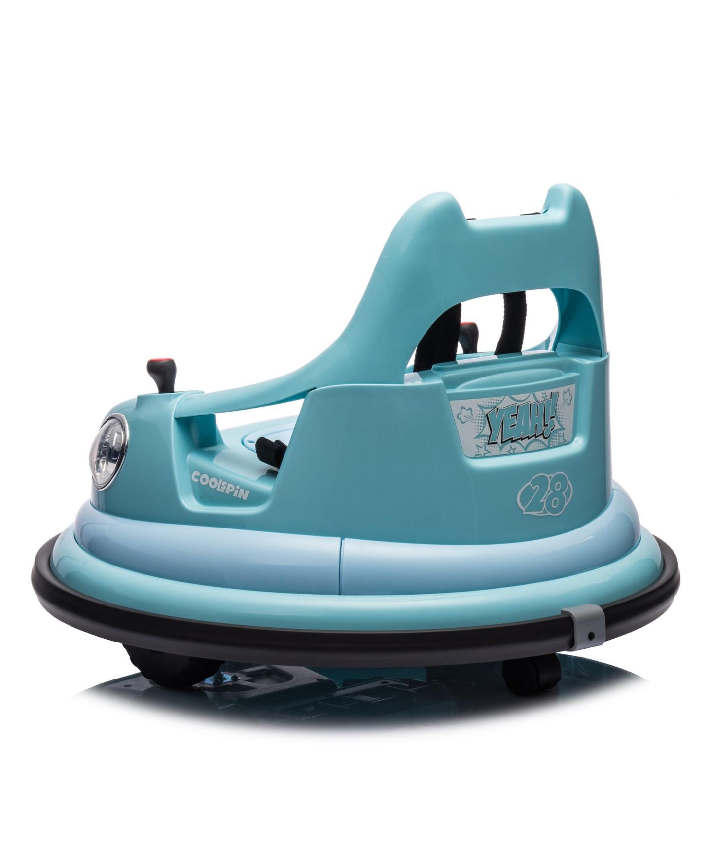 Детская игрушка Streamdale Furniture 12V Remote Control Bumper Car with LED Lights & Bluetooth, Ages 2+, цвет: Синий — фото 8