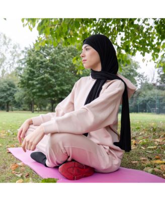 BalanceFrom GoCloud 1" Extra Thick Exercise Yoga Mat with Carrying Strap, Pink