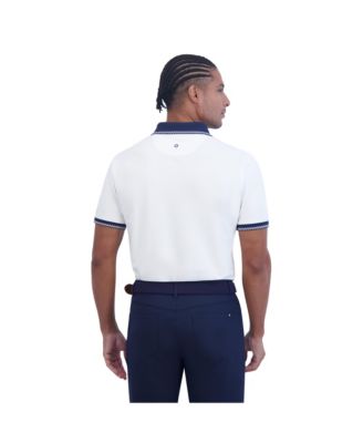 Men's Checker Rib Tech Pique Sports Fit Polo Shirt