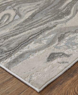 Shop Feizy Prasad 3894f Rug Collection In Gray,ivory