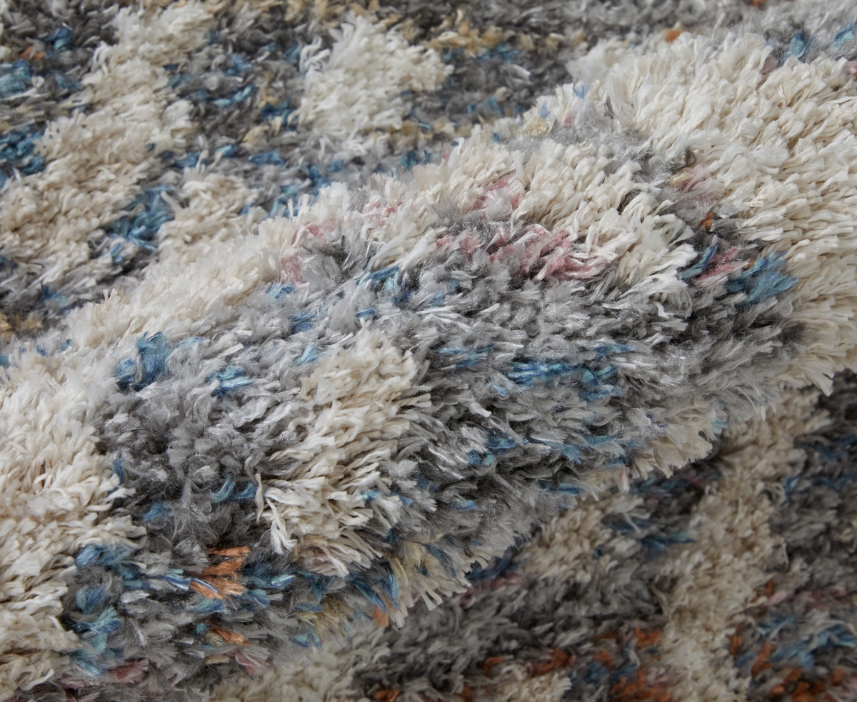 Feizy Mynka 39iaf 2'6"x8' Runner Area Rug In Ivory,gray