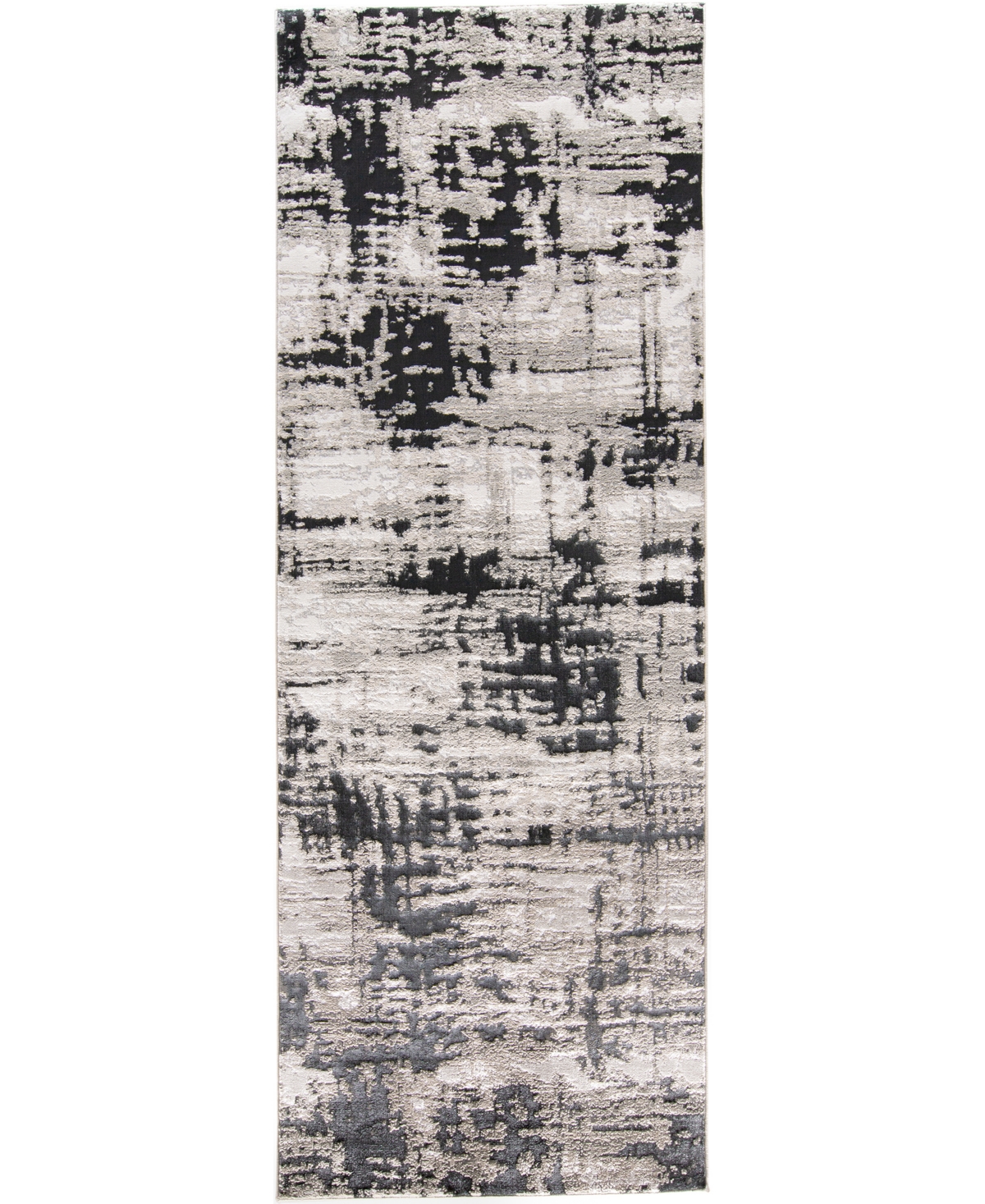 Feizy Micah 3339f 2'10"x7'10" Runner Area Rug In Black