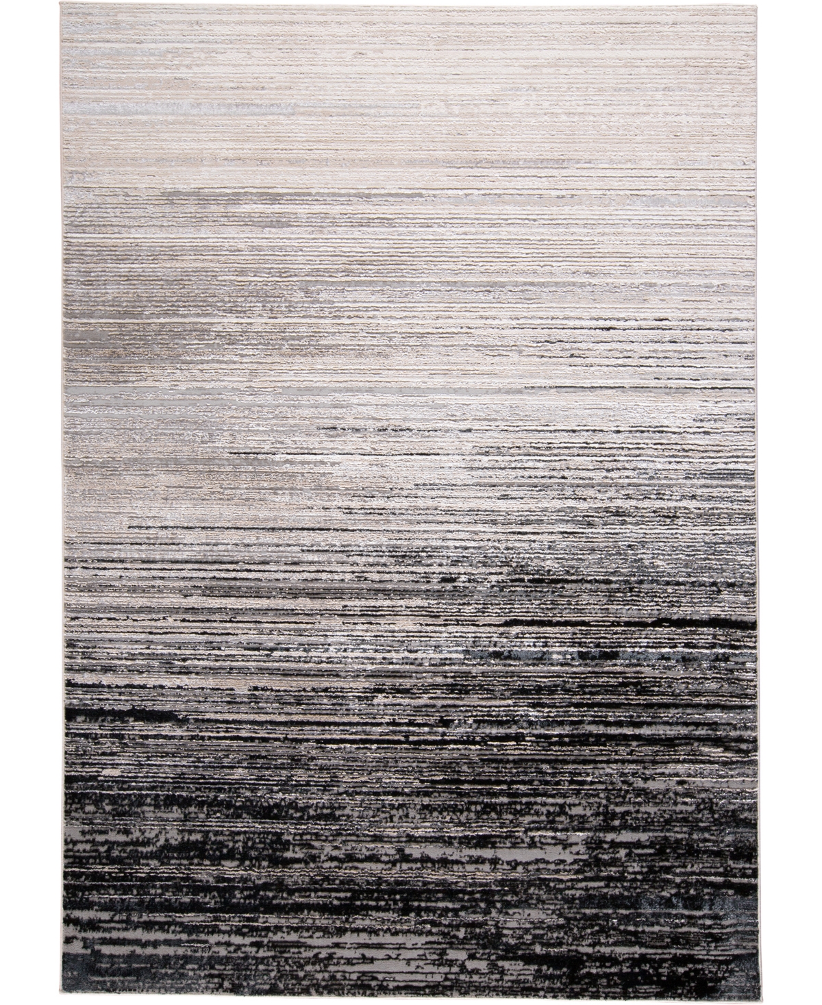 Feizy Micah 3337f 8'x10' Area Rug In Black,gray