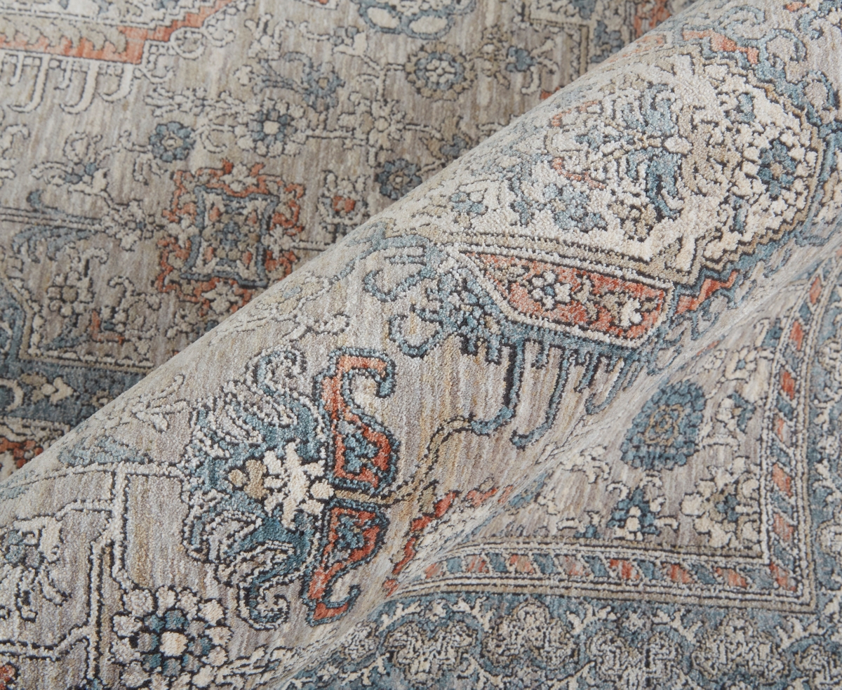 Shop Feizy Marquette 3761f 2'8"x12' Runner Area Rug In Taupe,gray