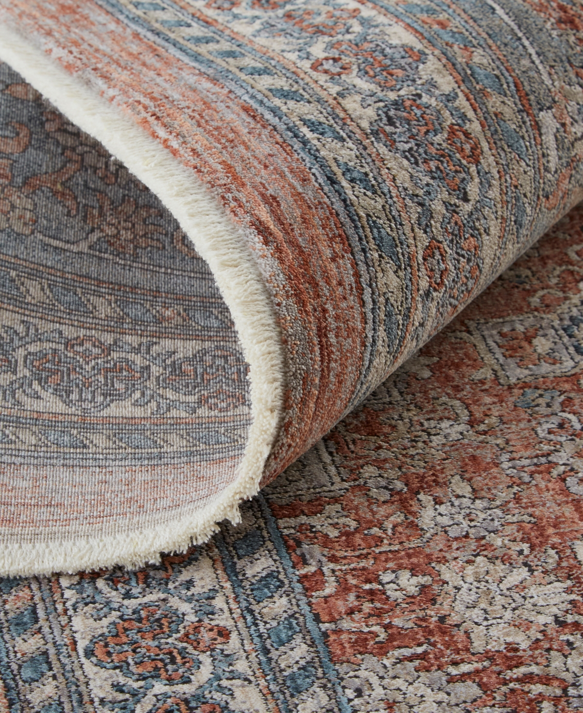 Shop Feizy Marquette 3761f 4'x5'3" Area Rug In Red,orange