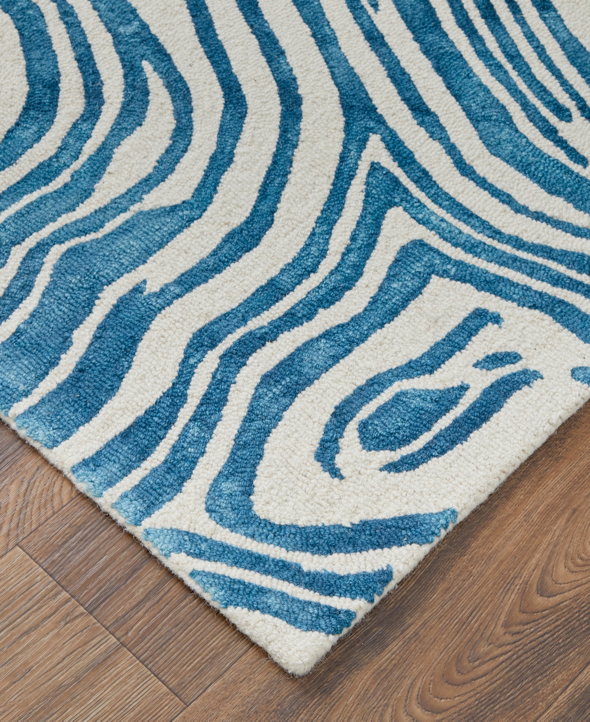 Feizy Lorrain 8920f 5'x8' Area Rug In Blue,ivory