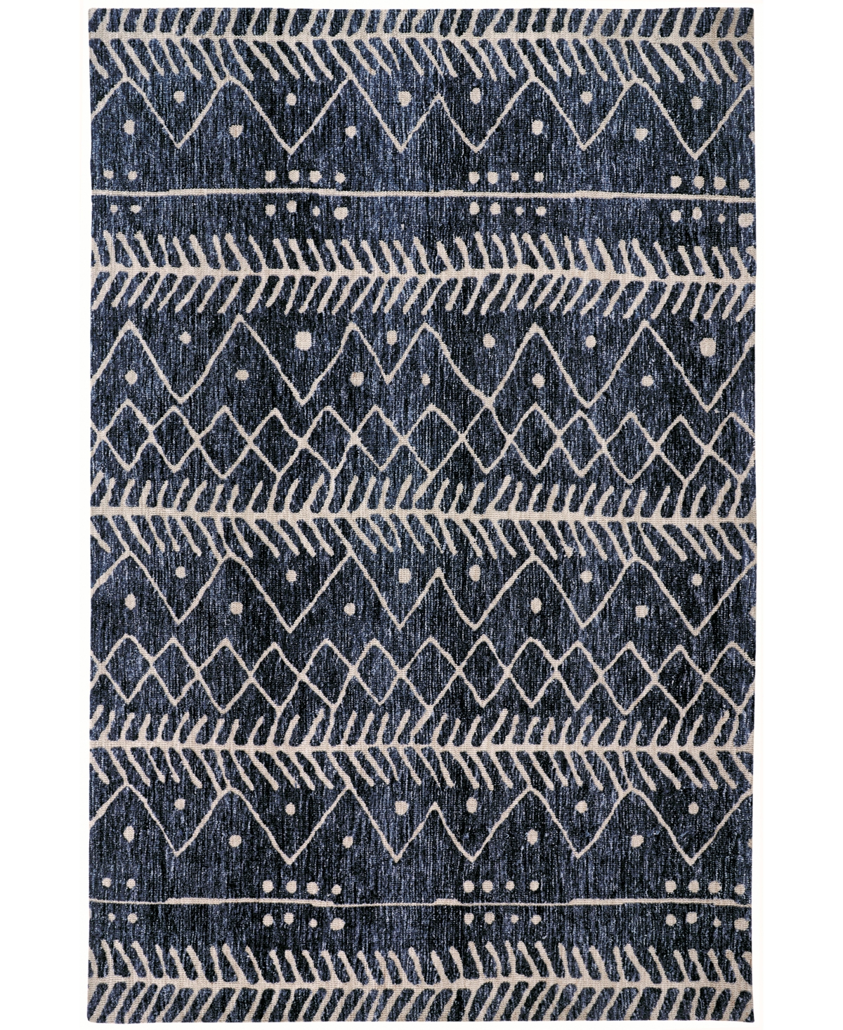 Feizy Colton 8318f 3'6"x5'6" Area Rug In Blue,ivory