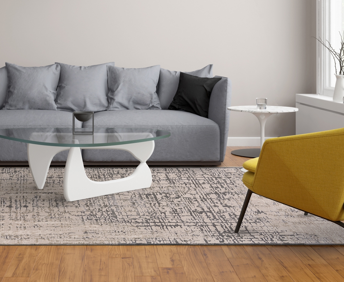 Feizy Prasad 3683f 8'x11' Area Rug In Gray,ivory