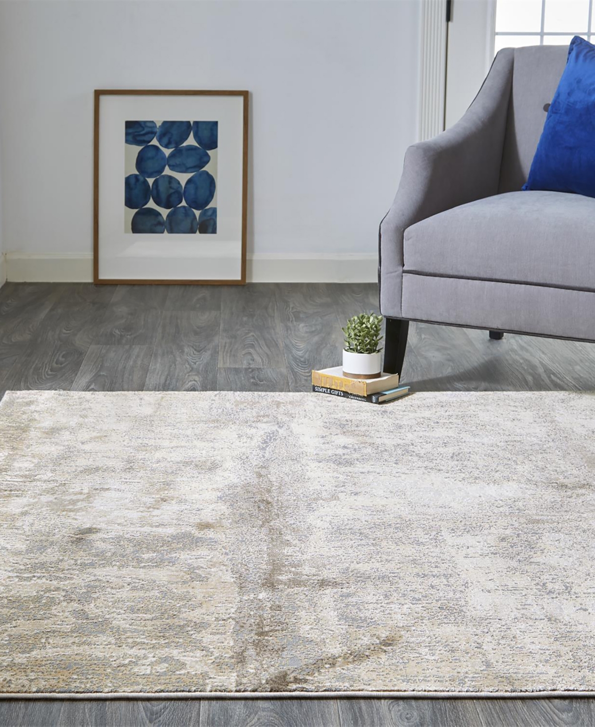 Shop Feizy Parker 3701f 7'9"x10' Area Rug In Tan,ivory