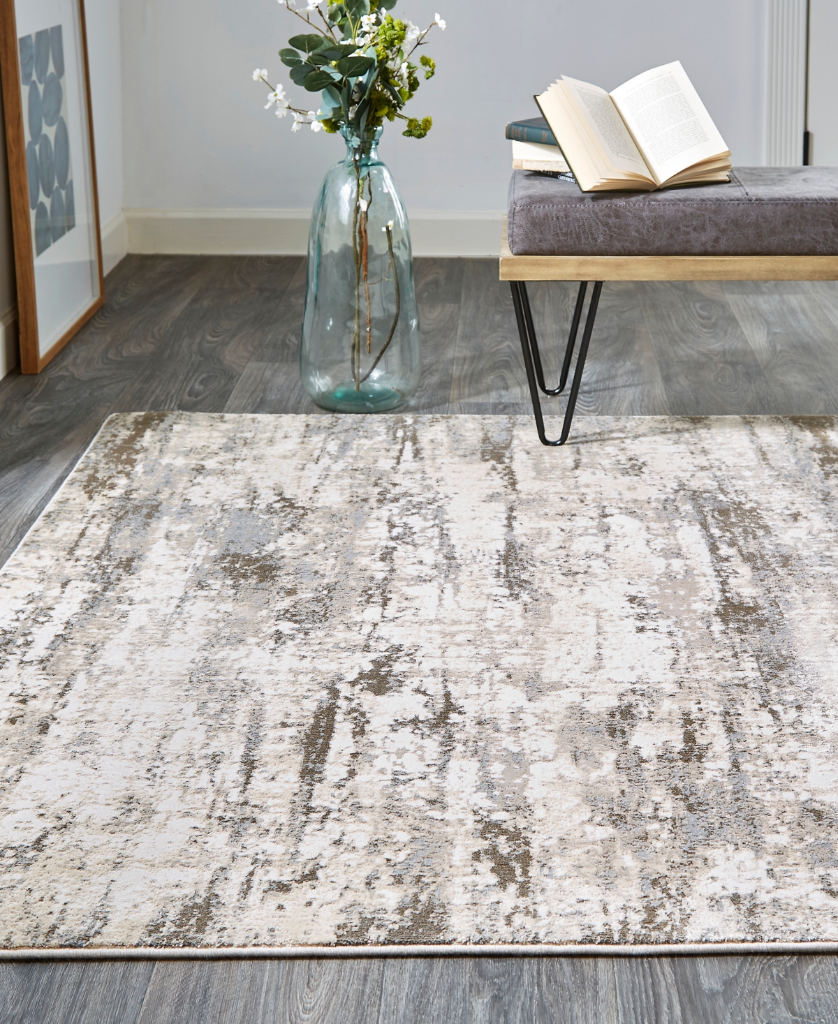 Feizy Parker 3719f 7'9"x10' Area Rug In Ivory