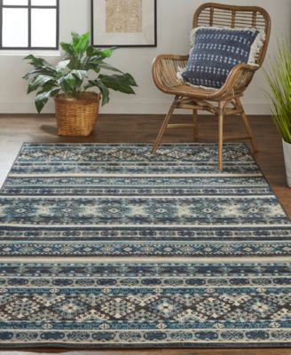 Shop Feizy Nolan 39atf Rug Collection In Blue,red