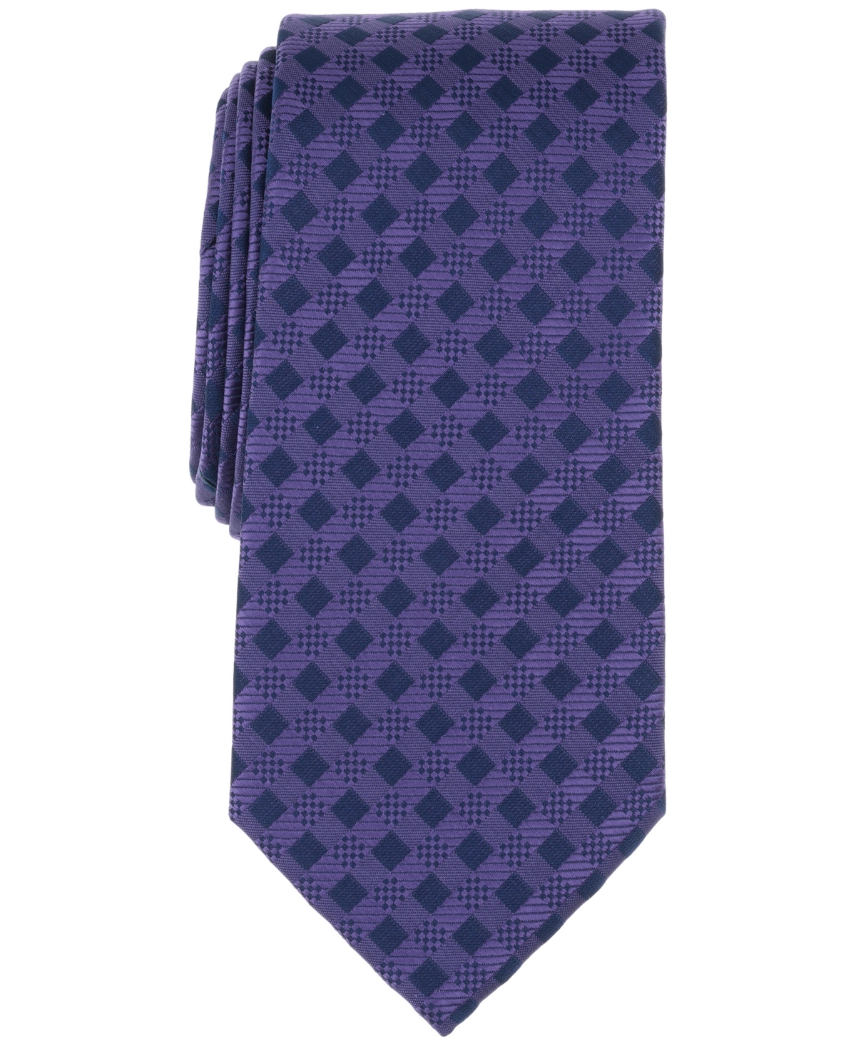 Perry Ellis Men's Hansen Diamond-pattern Tie In Purple