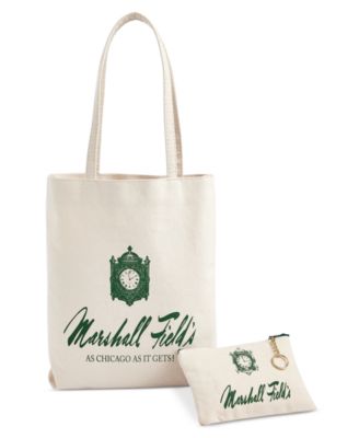 Marshall Field's Logo Canvas Tote Bag, Macy's Exclusive
