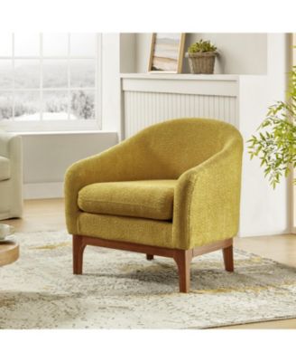 Augus Modern Boucle Armchair Chair with Adjustable Feet