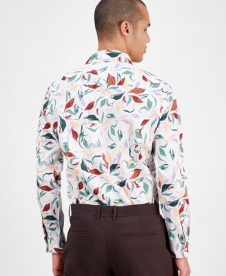 Men's Slim Fit Long Sleeve Button-Front Isola Bella Floral Print Shirt, Exclusively at Macy's