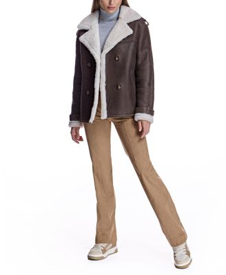 Women's Shearling Pea Jacket