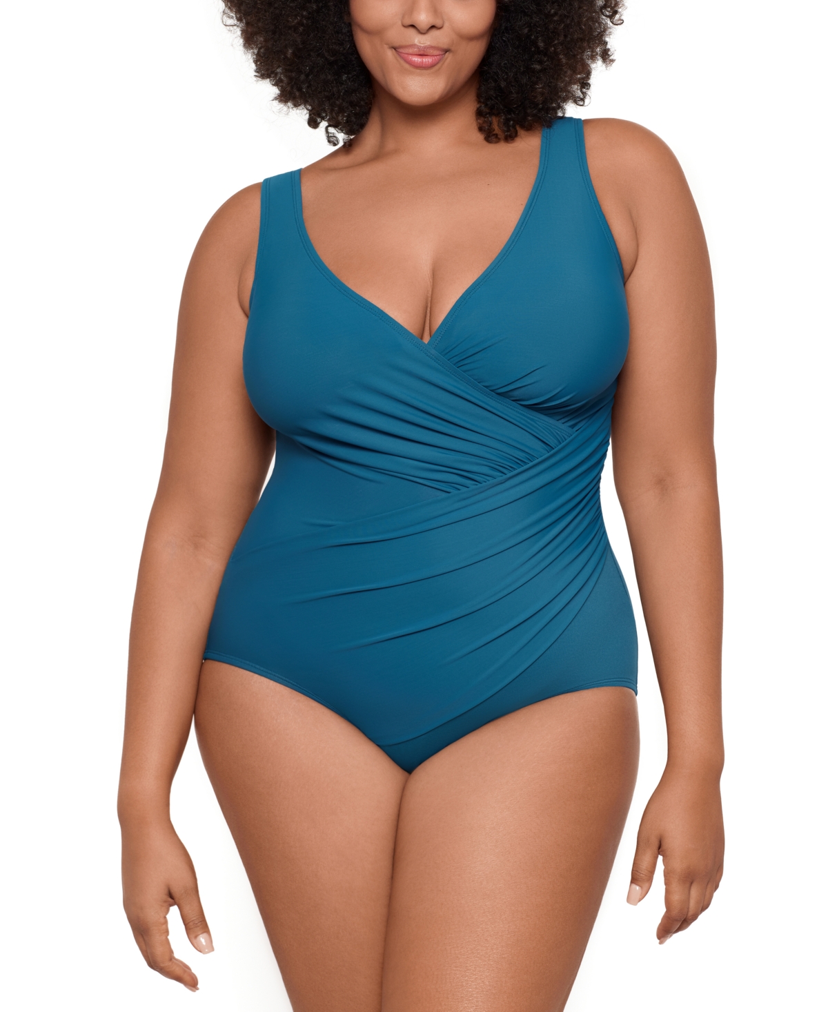 MIRACLESUIT WOMEN'S PLUS MUST HAVES OCEANUS TUMMY CONTROL ONE PIECE SWIMSUIT 