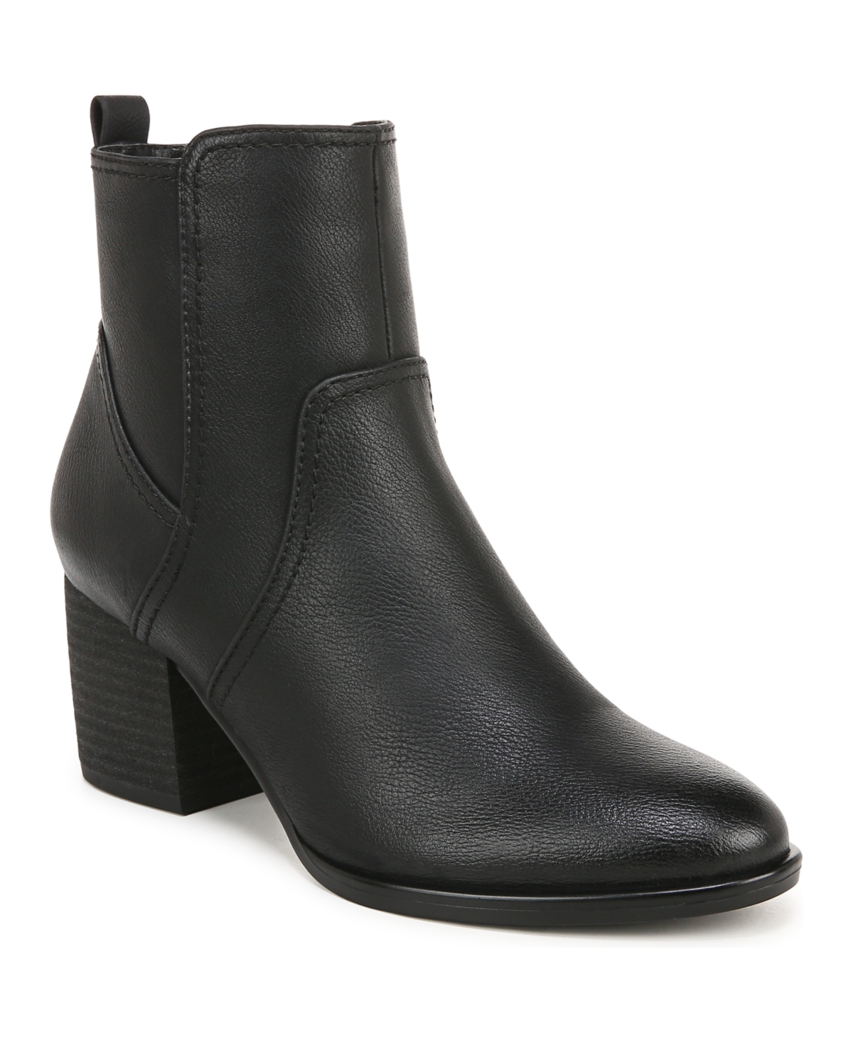 Soul Naturalizer Ultima Mid-heel Booties In Black Faux Leather
