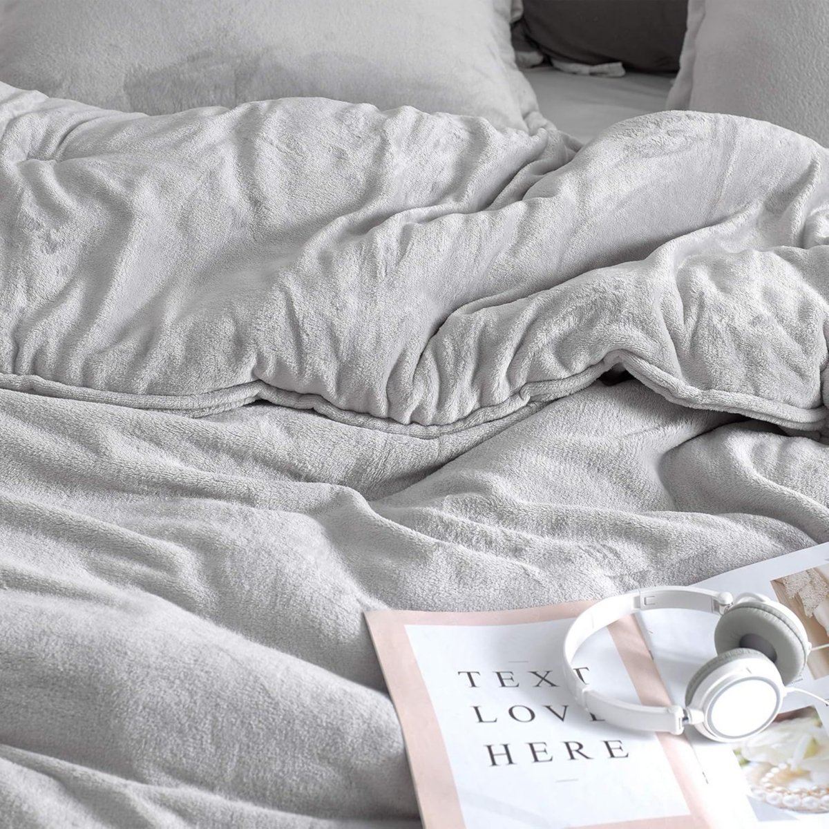 Coma Inducer Oversized Comforter Set - Wait Oh What - Tundra Gray