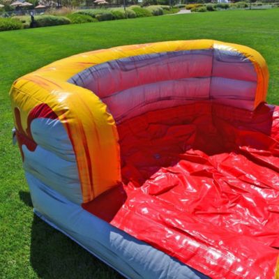T-Rex Commercial Grade Bounce House Water Slide with Pool for Kids and Adults (with Blower), Basketball Hoop, Wet Dry Combo, Outdoor, Big Inflatable, Birthday Party Rental